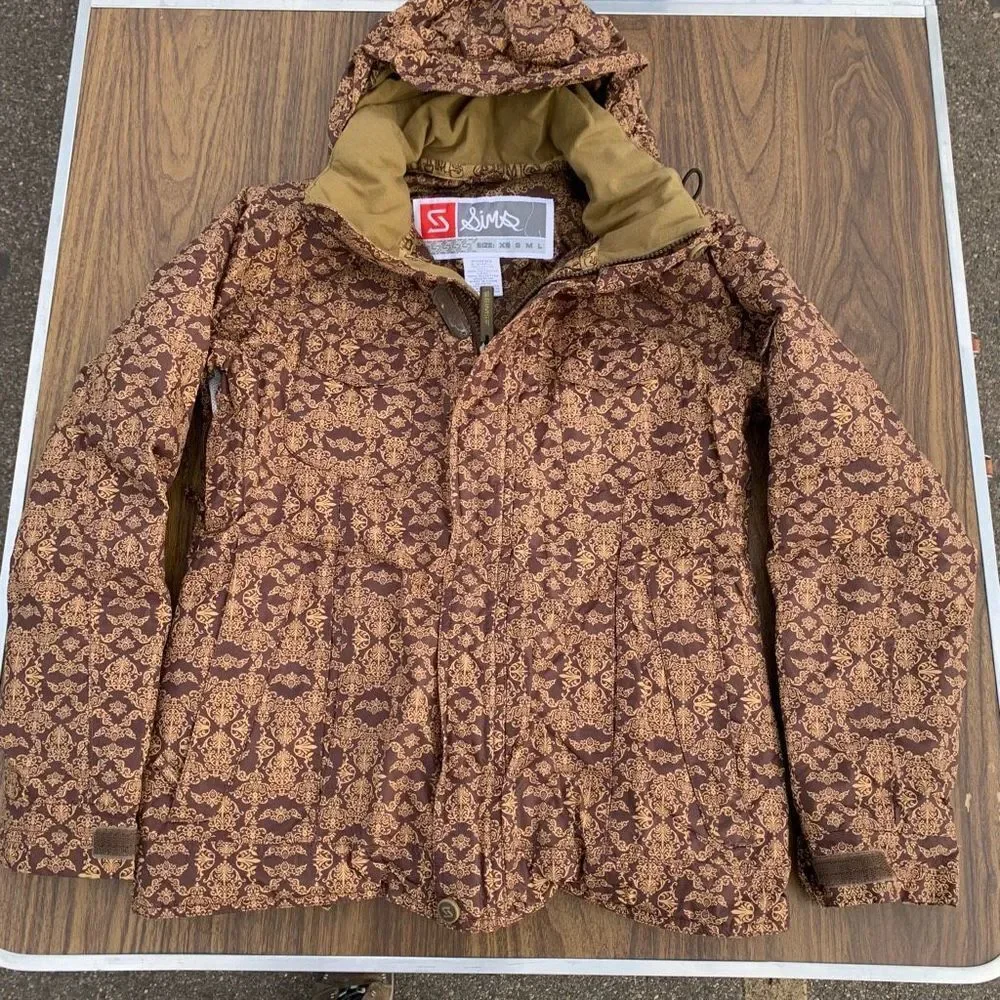 SIMS ski jacket brown sz xs womens
